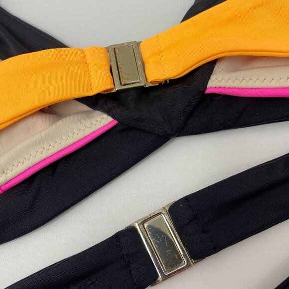 Agent Provocateur Mazzy Bikini Bottoms ONLY – Size 2 – Pink/Orange/Black – NWT - Picture 14 of 16